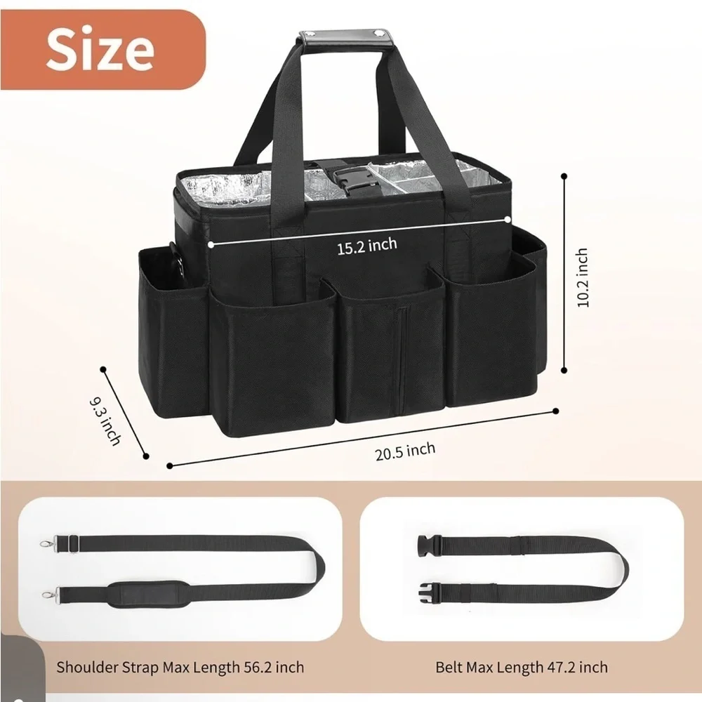 Hair tool organizer/Hairstylist Traveling Bag, Extra Large Hair Tools Travel Bag - Picture 5 of 6